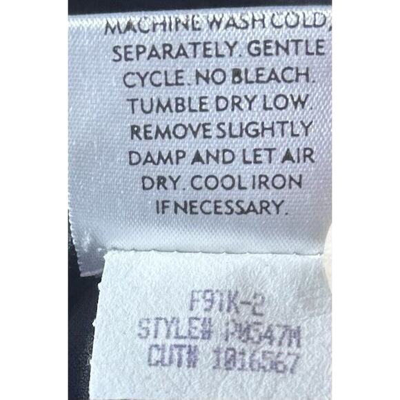 Eileen Fisher Pants Medium Black Wide Leg Pull On Measures 32X31 Mid Rise Career - Picture 7 of 9